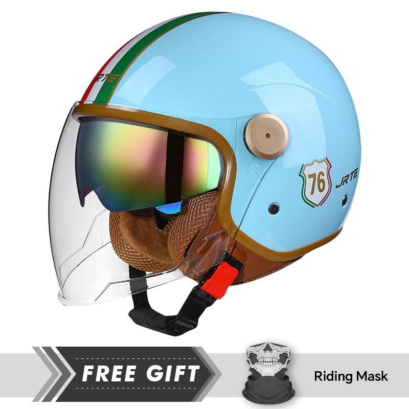 Motorcycle Gear Store - New Arrivals Classic Blue Open Face