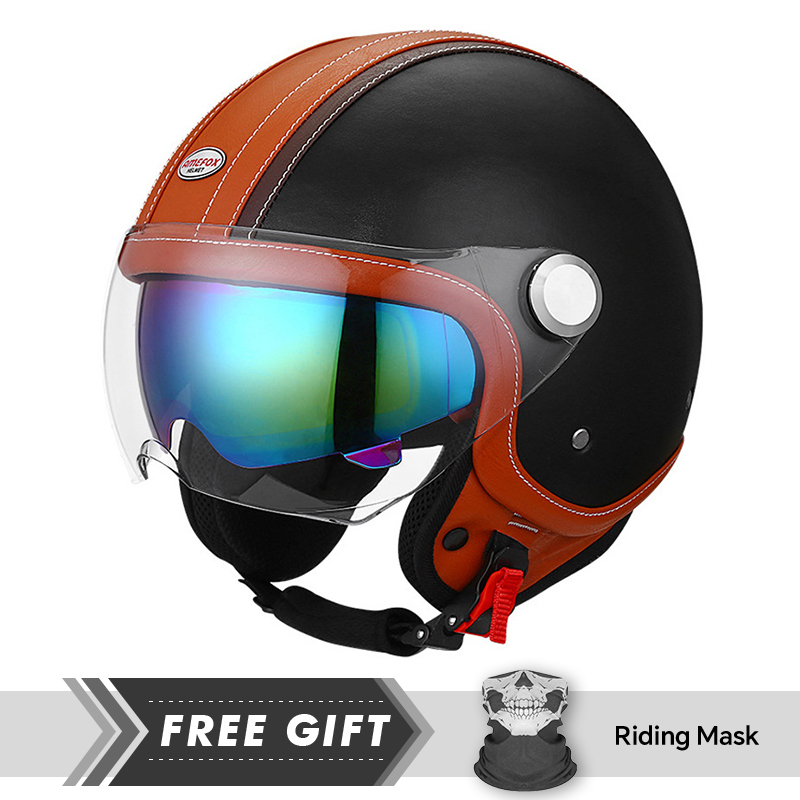 Motorcycle Gear Store - Black Open Face Motorcycle Helmets Vintage
