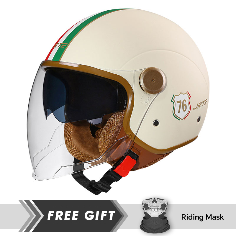 DOT ECE Approved Retro 3/4 Ope - Motorcycle Gear Store ulasan dan harga