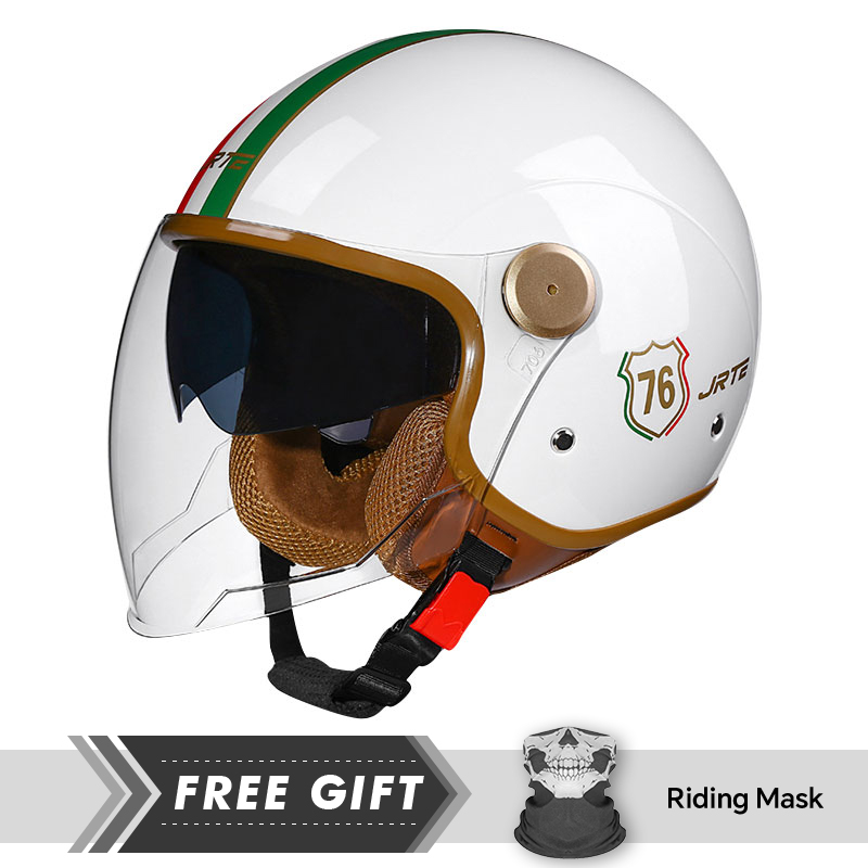 DOT ECE Approved Retro 3/4 Ope - Motorcycle Gear Store ulasan dan harga