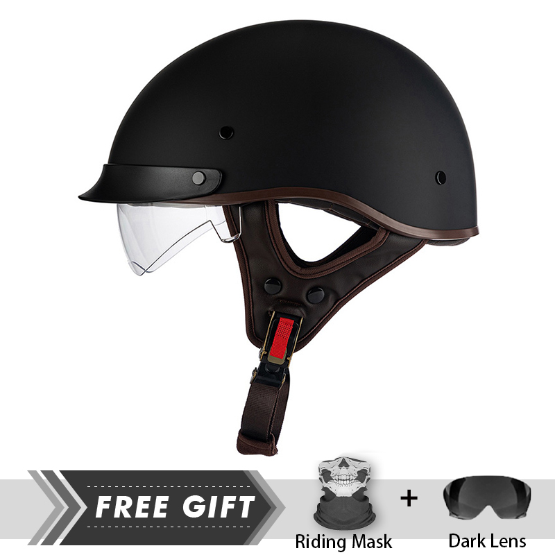 Crash Headpiece Half Face Helm - Motorcycle Gear Store ulasan dan harga