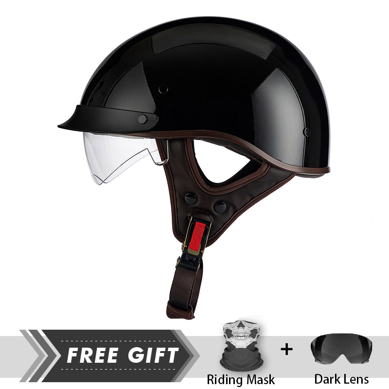 Crash Headpiece Half Face Helm - Motorcycle Gear Store ulasan dan harga