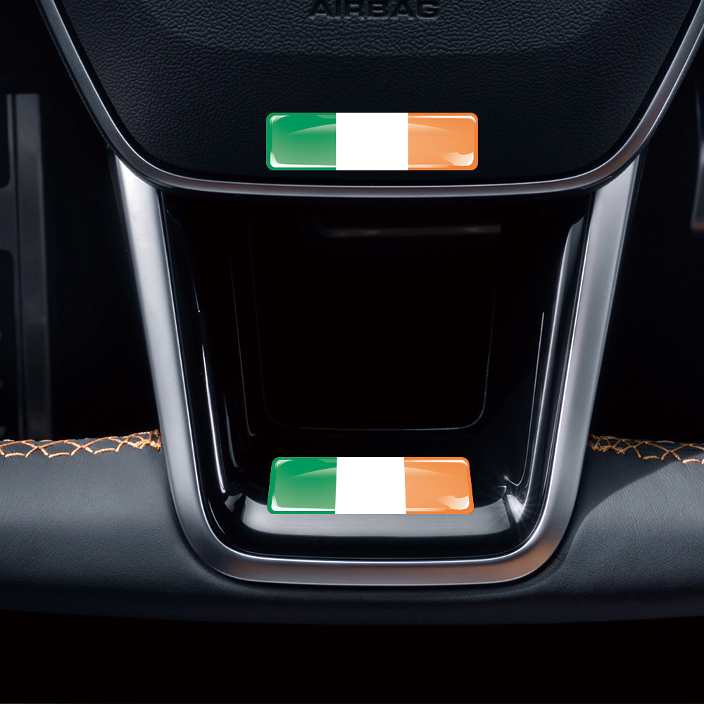 Ireland Flag 3D Epoxy Resin De - Motorcycle Gear Ireland ulasan dan harga