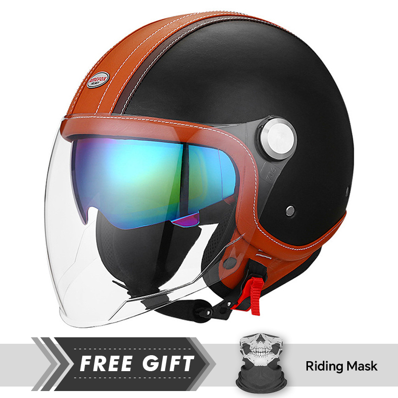 Black Open Face Motorcycle Hel - Motorcycle Gear Store ulasan dan harga
