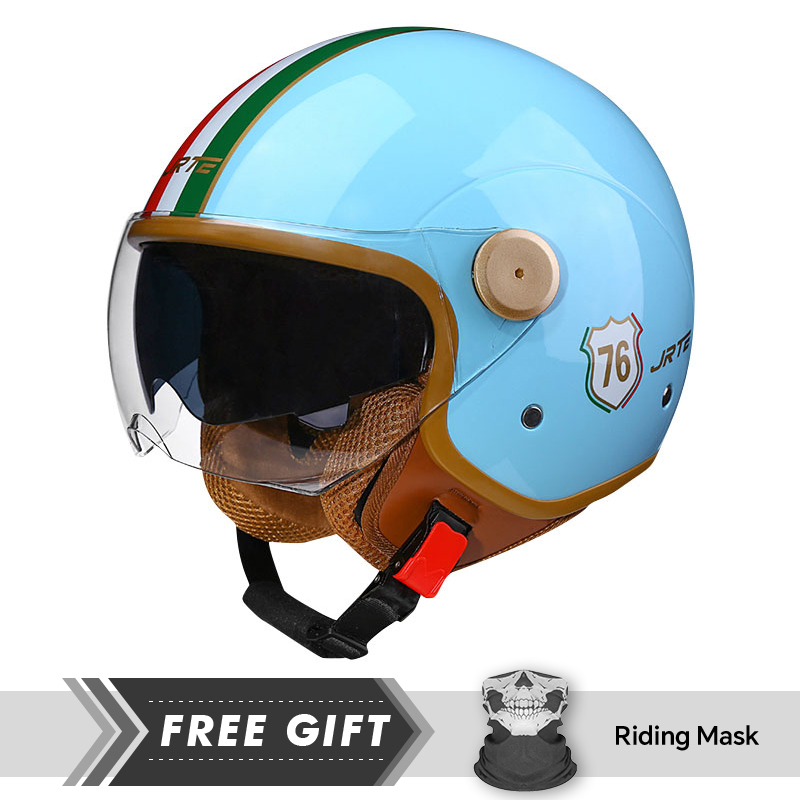 Double Lens Open Face Motorcyc - Motorcycle Gear Store ulasan dan harga