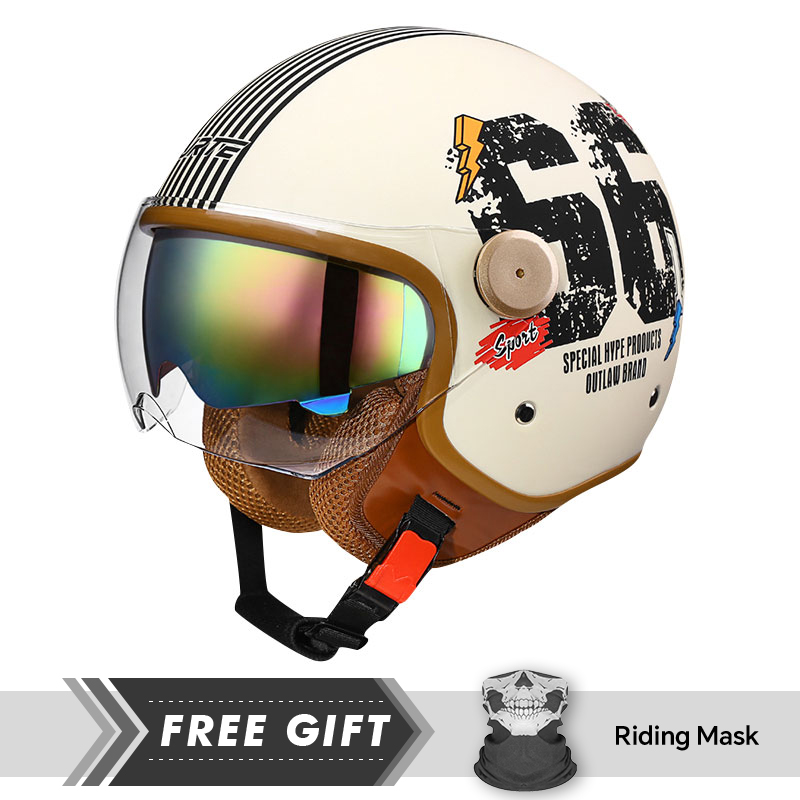 DOT Approved Open Face Helmet  - Motorcycle Gear Store ulasan dan harga