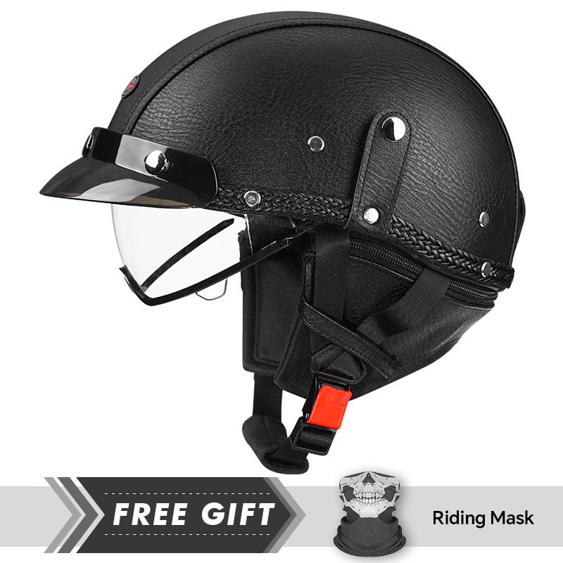 Men's Retro Motorcycle Half He - Motorcycle Gear Store ulasan dan harga